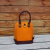 structured dome handbag shell-shaped small backpack in italy veg-tan calfskin - 图片 10
