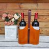 Premium Italian Leather Wine Bottle Bag – Artisan Wine Gift Carrier for 2 Bottles - 图片 7
