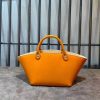 Premium Italian Leather Winged Tote – Minimalist Architectural Handbag