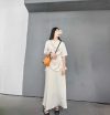 handmade Italian Veg-tan Leather Bucket handbag – 2-in-1 Modular Tote with Detachable Canvas insert - 图片 15