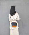 handmade Italian Veg-tan Leather Bucket handbag – 2-in-1 Modular Tote with Detachable Canvas insert - 图片 13