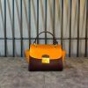Premium Italian Leather Mini Tote – handbag Structured Architectural Winged handbag - 图片 3