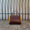 Premium Italian Leather Mini Tote – handbag Structured Architectural Winged handbag - 图片 5