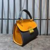 Premium Italian Leather Mini Tote – handbag Structured Architectural Winged handbag - 图片 9
