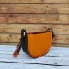 minimalist half-mmon saddle crossbody in italian veg-tan calfskin - 图片 5