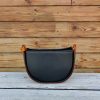 minimalist half-mmon saddle crossbody in italian veg-tan calfskin - 图片 8