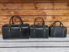 handmade travel weekend duffle handbag-structured boston tote in veg-tan calfskin thrre sizes - 图片 2