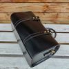 handmade travel weekend duffle handbag-structured boston tote in veg-tan calfskin thrre sizes - 图片 7