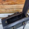 handmade travel weekend duffle handbag-structured boston tote in veg-tan calfskin thrre sizes - 图片 8