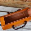 handmade travel weekend duffle handbag-structured boston tote in veg-tan calfskin thrre sizes - 图片 13