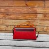 Handmade Italian Vegetable-Tanned Leather Messenger Bag – Structured Satchel Crossbody - 图片 4