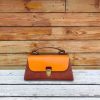 Handmade Italian Vegetable-Tanned Leather Messenger Bag – Structured Satchel Crossbody - 图片 5