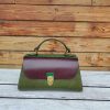 Handmade Italian Vegetable-Tanned Leather Messenger Bag – Structured Satchel Crossbody - 图片 8