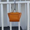 Handmade Italian Vegetable-Tanned Leather Mini Winged Tote – Structured Trapezoid Handbag - 图片 3