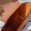 Handmade Italian Vegetable-Tanned Leather Mini Winged Tote – Structured Trapezoid Handbag - 图片 8