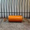 handmade vintage round top-handle bowl handbag in italian veg-tan calfskin