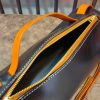 handmade vintage round top-handle bowl handbag in italian veg-tan calfskin - 图片 12