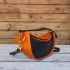 handcrafted Minimalist underarm baguette shoulder bag in italian veg-tan leather - 图片 11