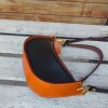 handcrafted Minimalist underarm baguette shoulder bag in italian veg-tan leather - 图片 12