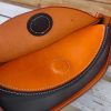 handcrafted Minimalist underarm baguette shoulder bag in italian veg-tan leather - 图片 13