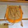 Handmade Italian Vegetable-Tanned Leather & Canvas Drawstring Crossbody Bag - 图片 7