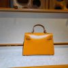 Handmade Minimalist kelly Top-Handle Bag in italian veg-tan leather - 图片 21