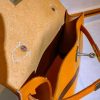 Handmade Minimalist kelly Top-Handle Bag in italian veg-tan leather - 图片 24