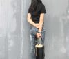 minimalist drawstring bucket hanbdag with removable insert - 图片 5
