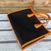 handcrafted structured carryall travel handbag in italy veg-tan calfskin - 图片 10