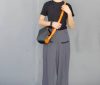 Handcrafted geometric origami-inspired handbag in italian veg-tan calfskin - 图片 5