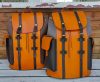rugged hiking trekking rucksack mountaineer backpack in genuine veg-tan calfskin - 图片 2