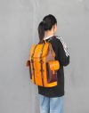 rugged hiking trekking rucksack mountaineer backpack in genuine veg-tan calfskin