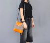 Convertible Leather & Canvas Backpack – Handmade Italian Vegetable-Tanned Leather Crossbody Bag - 图片 17