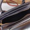 Handmade structured handbag dome  Satchel in Italian Vegetable-Tanned Leather - 图片 10