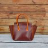 handmade structured smile-face doctor handbag in Italian veg-tan calfskin - 图片 6