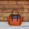 handmade structured smile-face doctor handbag in Italian veg-tan calfskin - 图片 8