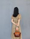 handmade structured smile-face doctor handbag in Italian veg-tan calfskin - 图片 15