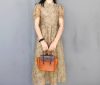 handmade structured smile-face doctor handbag in Italian veg-tan calfskin - 图片 17