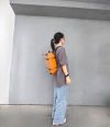 Modern Boxy Leather Rucksack Backpack – Professional Italian Vegetable-Tanned Leather Bag - 图片 11