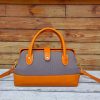 handmade architectural bowling tote handbag with sculptured silhouette in italian ve-tan calfskin - 图片 8