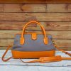handmade architectural bowling tote handbag with sculptured silhouette in italian ve-tan calfskin - 图片 9