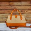 handmade architectural bowling tote handbag with sculptured silhouette in italian ve-tan calfskin - 图片 16