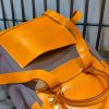 Handmade canvas-leather Drawstring Backpack italy veg-tan  calfskin Two Sizes Available - 图片 8