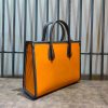 handcrafted structured carryall travel handbag in italy veg-tan calfskin - 图片 7