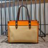 handcrafted structured carryall travel handbag in italy veg-tan calfskin - 图片 16