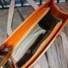 handcrafted structured carryall travel handbag in italy veg-tan calfskin - 图片 17