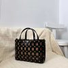 minimalist handcrafted small carryall tote with canvas insert in veg tan calfskin - 图片 5