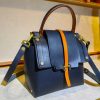 Handmade Minimalist Structured Top-Handle Bag with protective feet - 图片 11