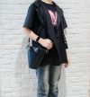 handmade structured bucket handbag– Minimalist Cylindrical Shoulder Purse - 图片 5