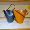 handmade structured bucket handbag– Minimalist Cylindrical Shoulder Purse